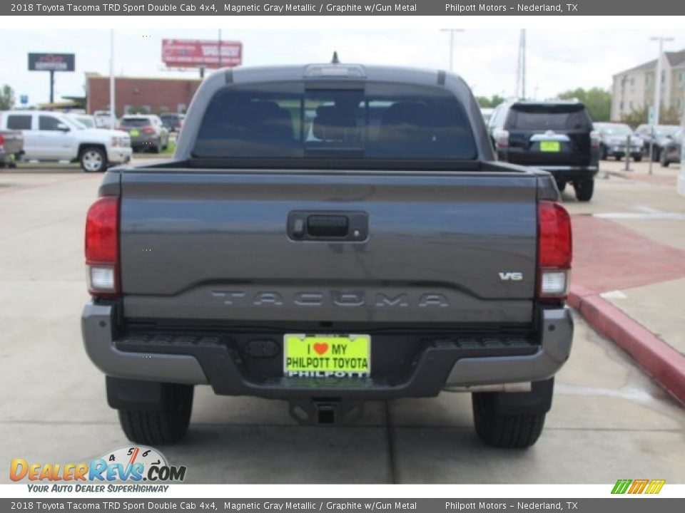 2018 Toyota Tacoma TRD Sport Double Cab 4x4 Magnetic Gray Metallic / Graphite w/Gun Metal Photo #7