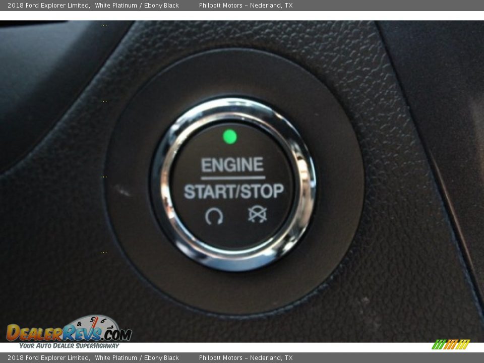 2018 Ford Explorer Limited White Platinum / Ebony Black Photo #19