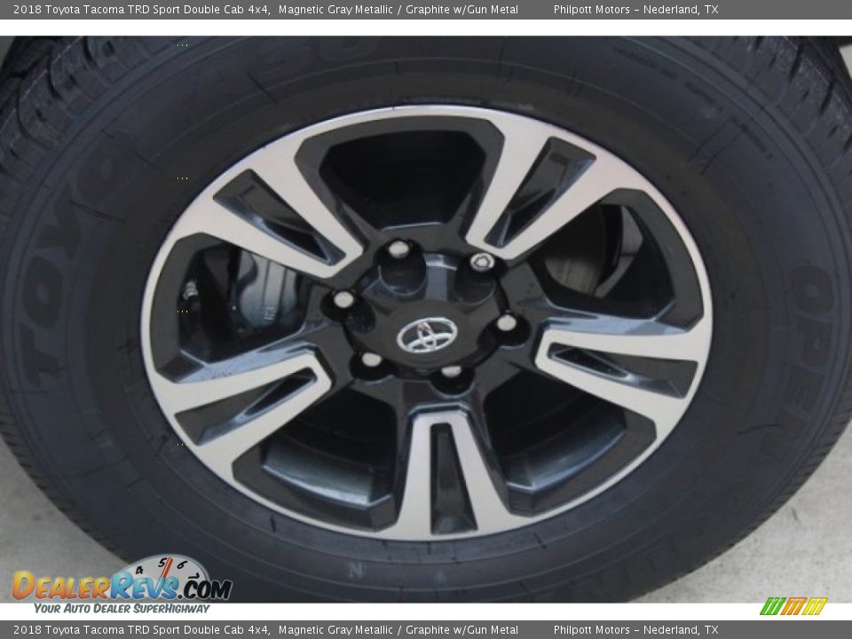 2018 Toyota Tacoma TRD Sport Double Cab 4x4 Magnetic Gray Metallic / Graphite w/Gun Metal Photo #10