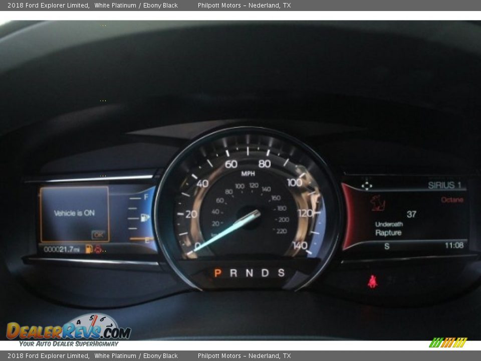 2018 Ford Explorer Limited White Platinum / Ebony Black Photo #23