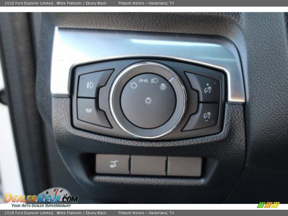 2018 Ford Explorer Limited White Platinum / Ebony Black Photo #24