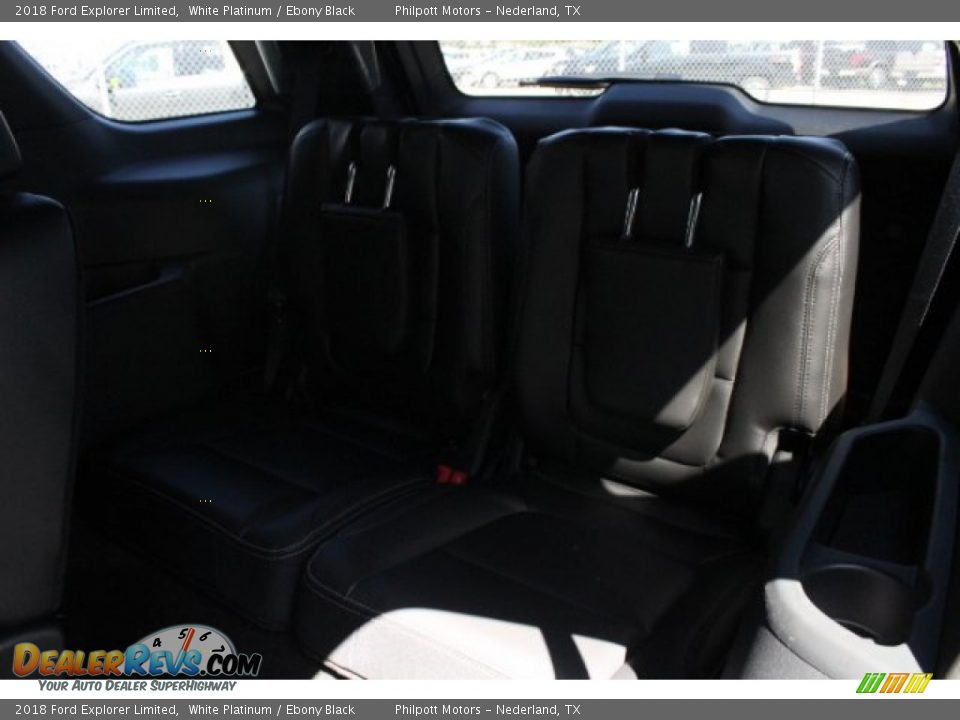 2018 Ford Explorer Limited White Platinum / Ebony Black Photo #27