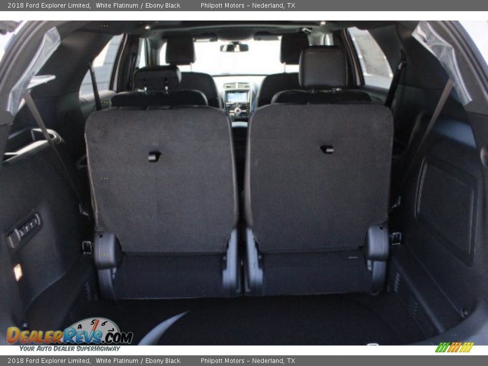 2018 Ford Explorer Limited White Platinum / Ebony Black Photo #30