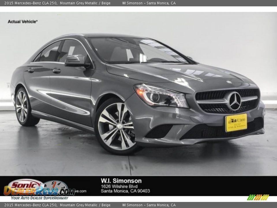 2015 Mercedes-Benz CLA 250 Mountain Grey Metallic / Beige Photo #1