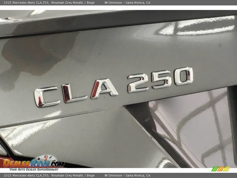 2015 Mercedes-Benz CLA 250 Mountain Grey Metallic / Beige Photo #7