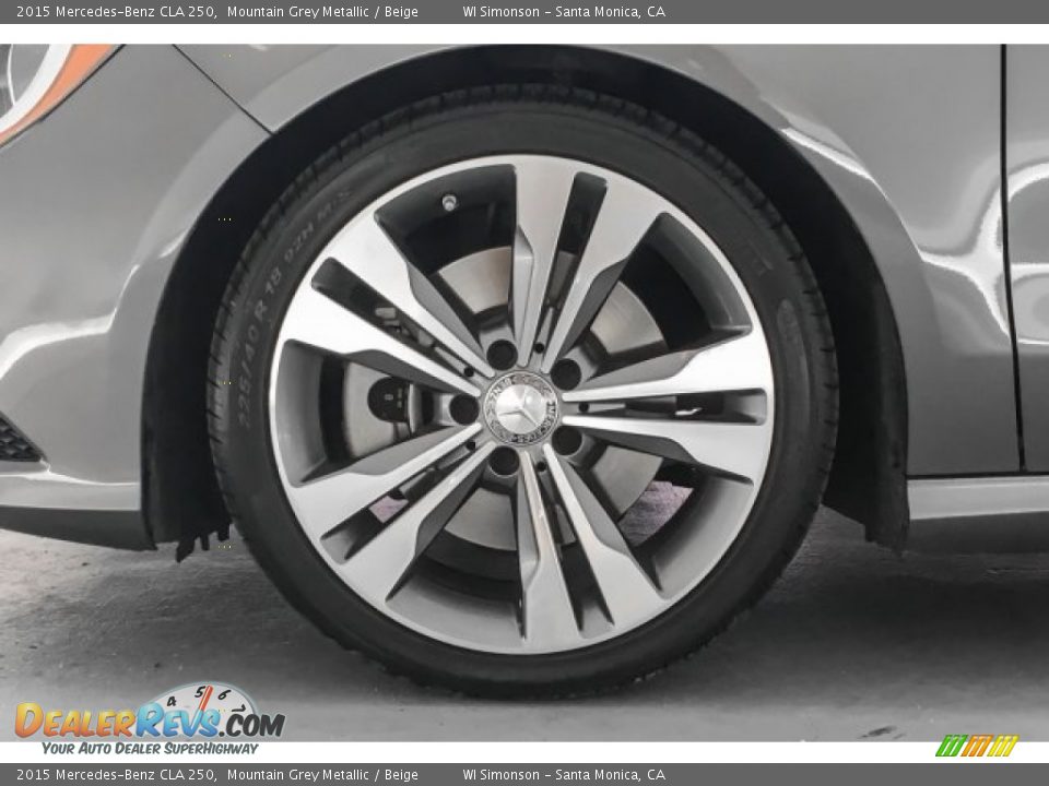 2015 Mercedes-Benz CLA 250 Mountain Grey Metallic / Beige Photo #8