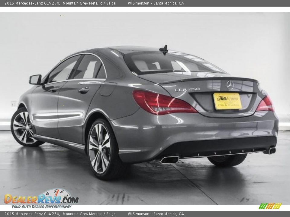 2015 Mercedes-Benz CLA 250 Mountain Grey Metallic / Beige Photo #10