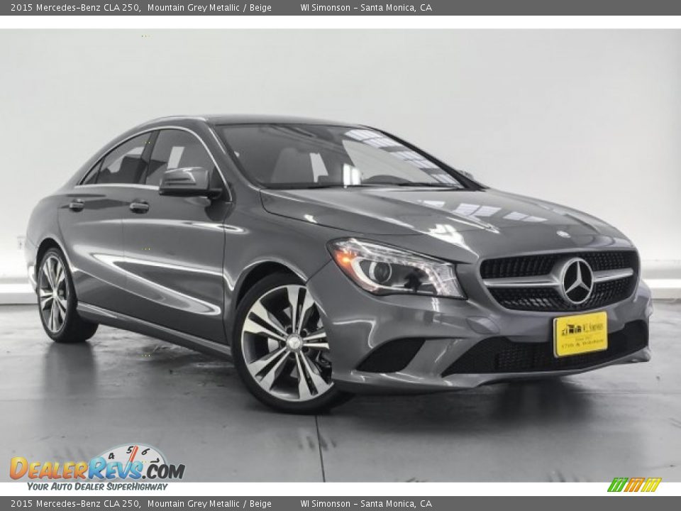 2015 Mercedes-Benz CLA 250 Mountain Grey Metallic / Beige Photo #12