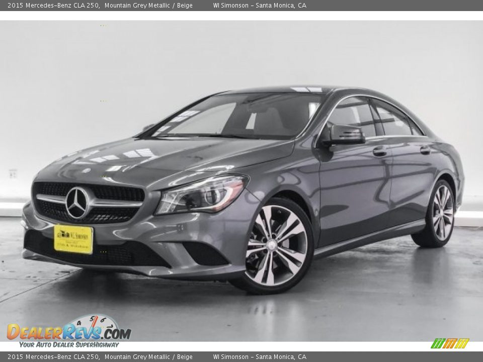 2015 Mercedes-Benz CLA 250 Mountain Grey Metallic / Beige Photo #13