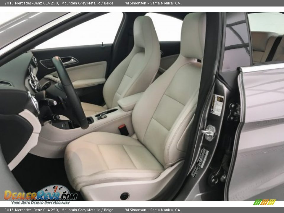2015 Mercedes-Benz CLA 250 Mountain Grey Metallic / Beige Photo #14