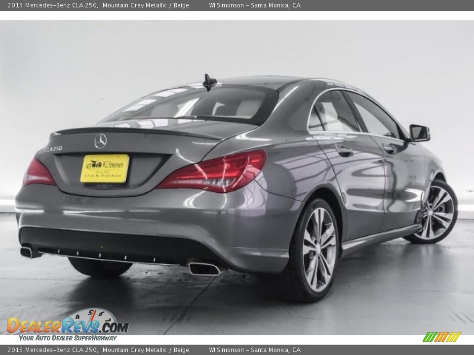 2015 Mercedes-Benz CLA 250 Mountain Grey Metallic / Beige Photo #16
