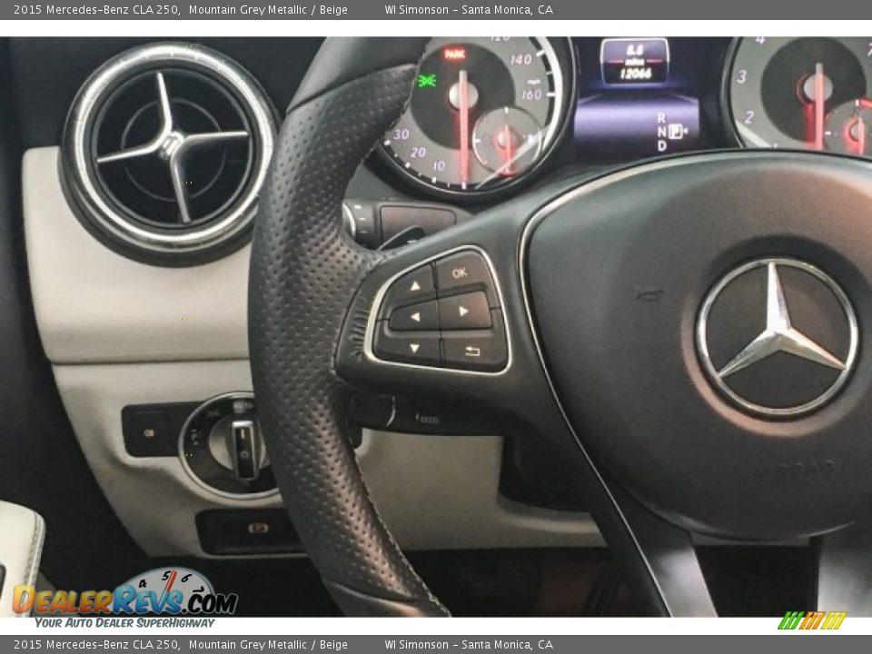 2015 Mercedes-Benz CLA 250 Mountain Grey Metallic / Beige Photo #18