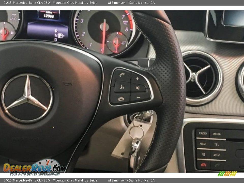 2015 Mercedes-Benz CLA 250 Mountain Grey Metallic / Beige Photo #19