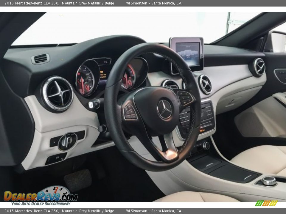 2015 Mercedes-Benz CLA 250 Mountain Grey Metallic / Beige Photo #20