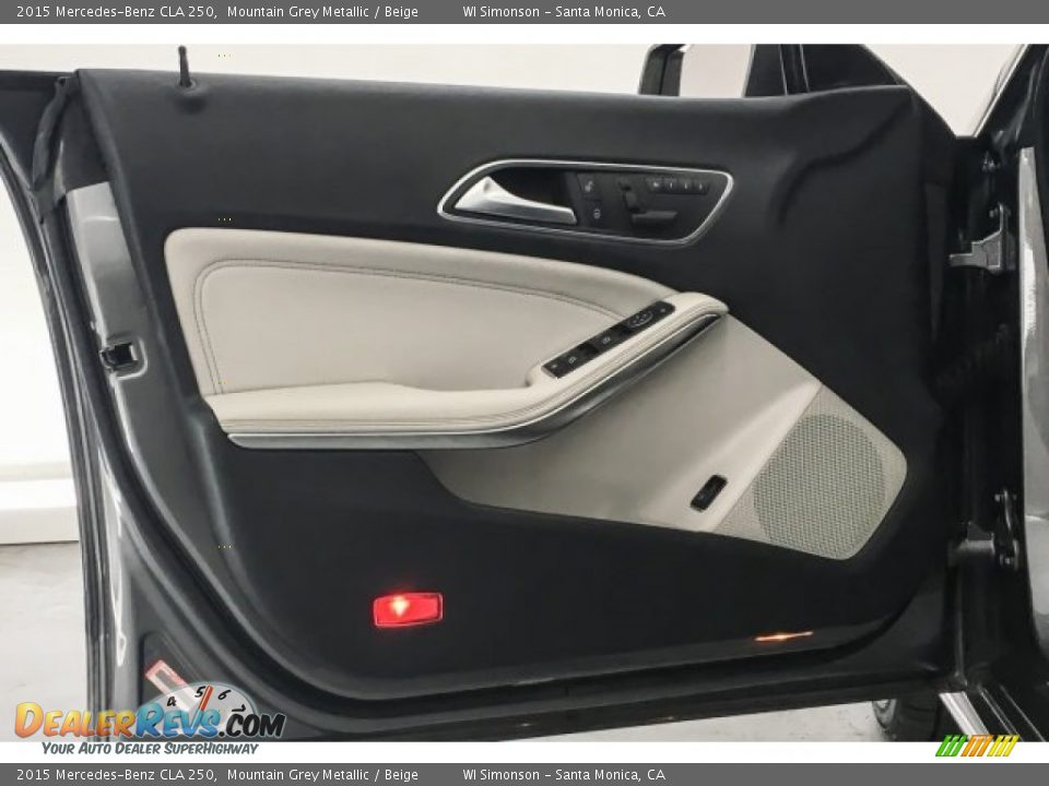 2015 Mercedes-Benz CLA 250 Mountain Grey Metallic / Beige Photo #24