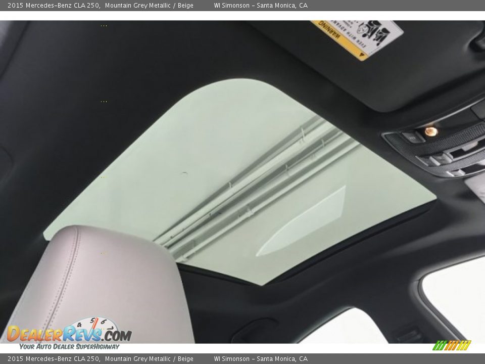 2015 Mercedes-Benz CLA 250 Mountain Grey Metallic / Beige Photo #27