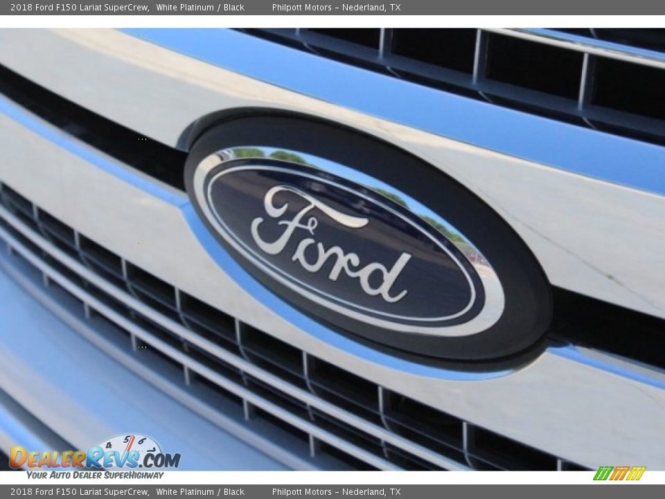 2018 Ford F150 Lariat SuperCrew White Platinum / Black Photo #4