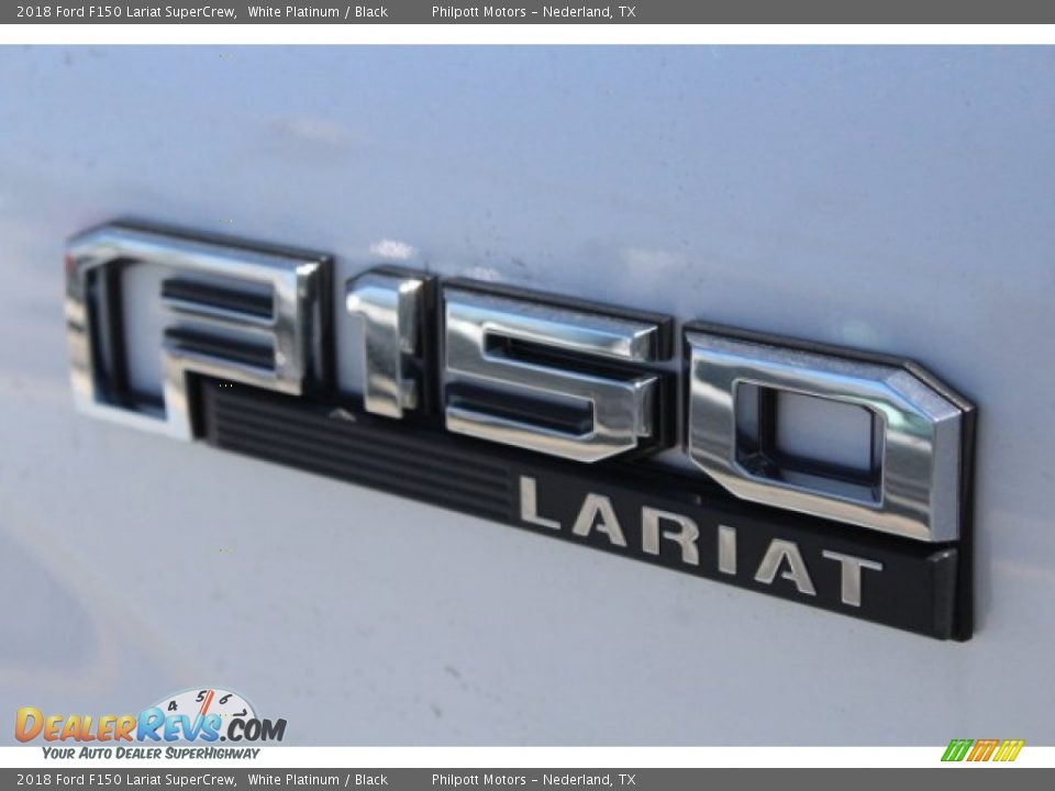 2018 Ford F150 Lariat SuperCrew White Platinum / Black Photo #7