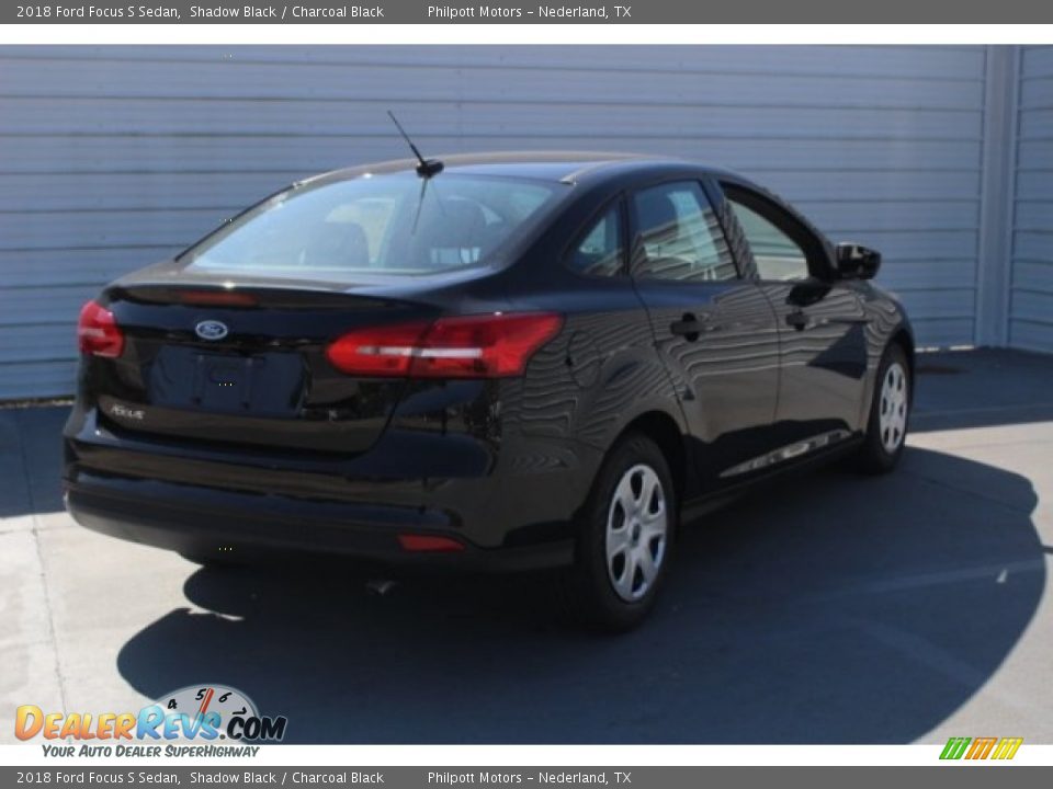2018 Ford Focus S Sedan Shadow Black / Charcoal Black Photo #8