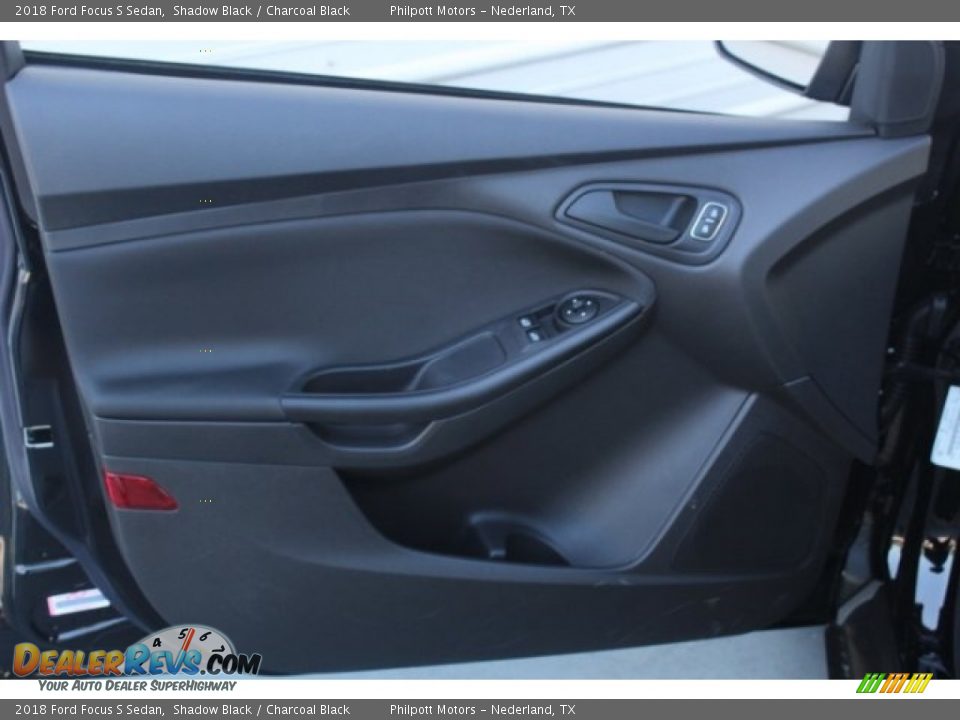 2018 Ford Focus S Sedan Shadow Black / Charcoal Black Photo #11