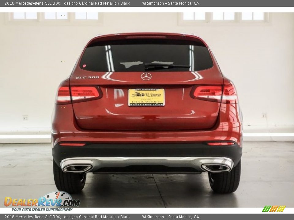 2018 Mercedes-Benz GLC 300 designo Cardinal Red Metallic / Black Photo #4