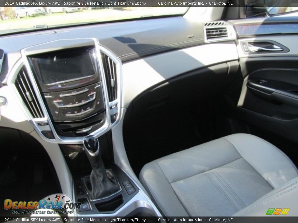 2014 Cadillac SRX Luxury AWD Sapphire Blue Metallic / Light Titanium/Ebony Photo #14