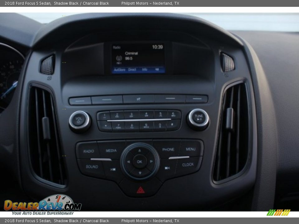 2018 Ford Focus S Sedan Shadow Black / Charcoal Black Photo #16