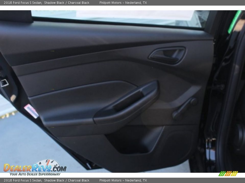 2018 Ford Focus S Sedan Shadow Black / Charcoal Black Photo #21