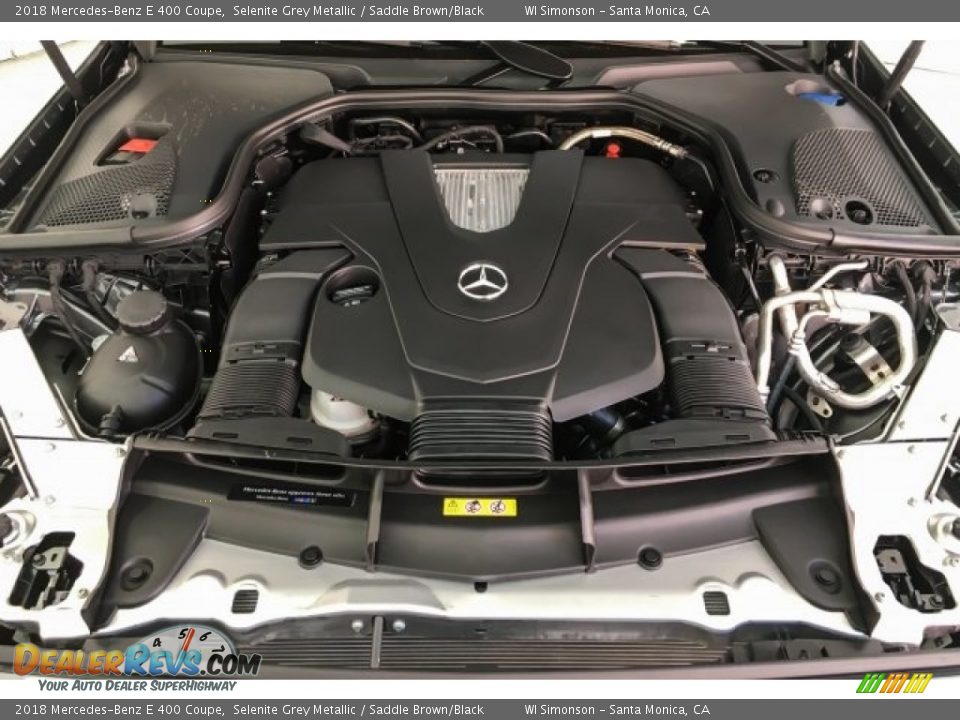 2018 Mercedes-Benz E 400 Coupe Selenite Grey Metallic / Saddle Brown/Black Photo #8