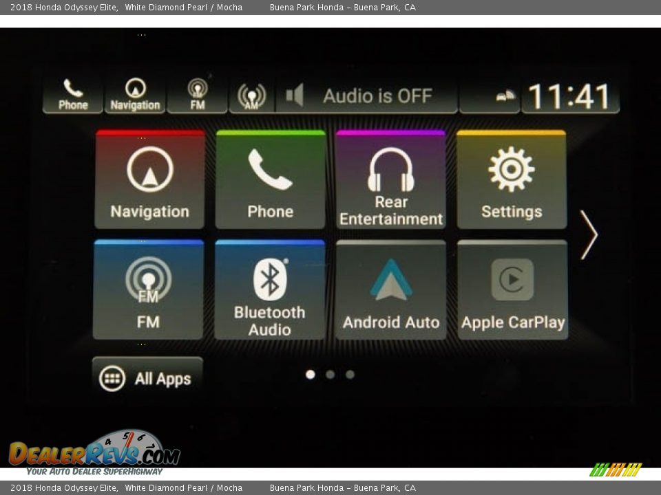 2018 Honda Odyssey Elite White Diamond Pearl / Mocha Photo #17