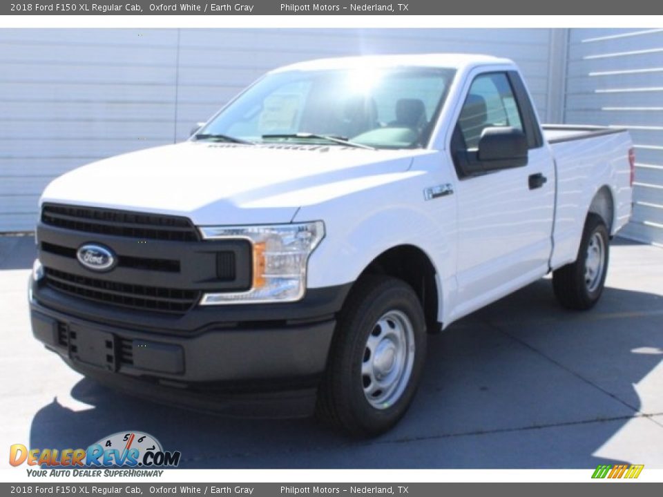 2018 Ford F150 XL Regular Cab Oxford White / Earth Gray Photo #3