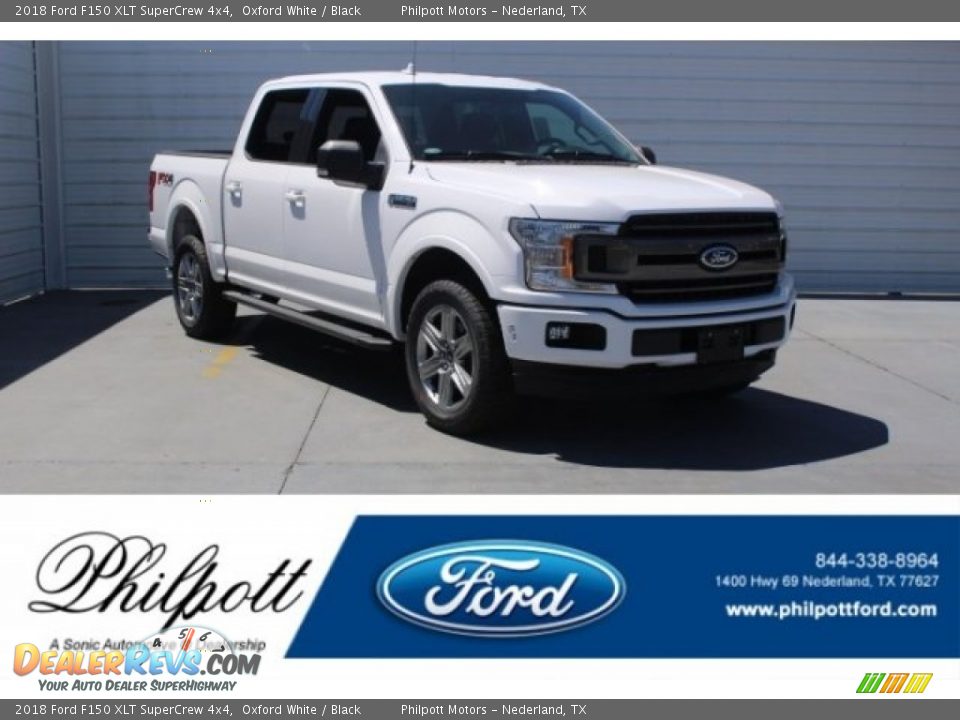 2018 Ford F150 XLT SuperCrew 4x4 Oxford White / Black Photo #1