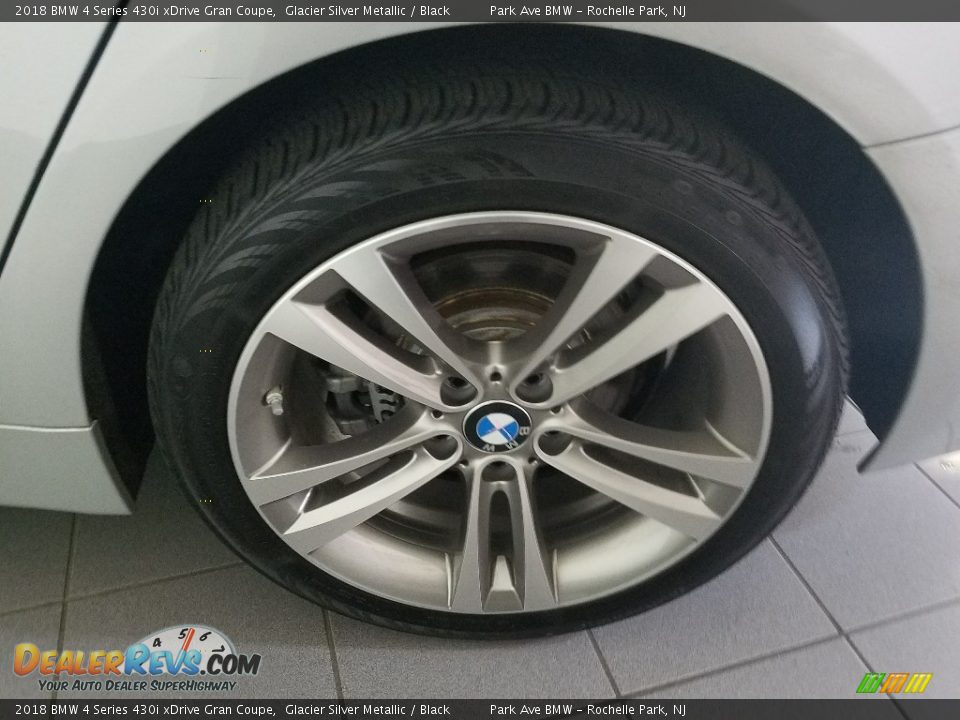 2018 BMW 4 Series 430i xDrive Gran Coupe Glacier Silver Metallic / Black Photo #24