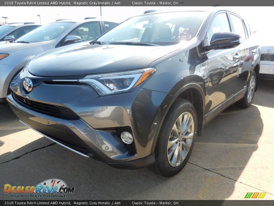 2018 Toyota RAV4 Limited AWD Hybrid Magnetic Gray Metallic / Ash Photo #1
