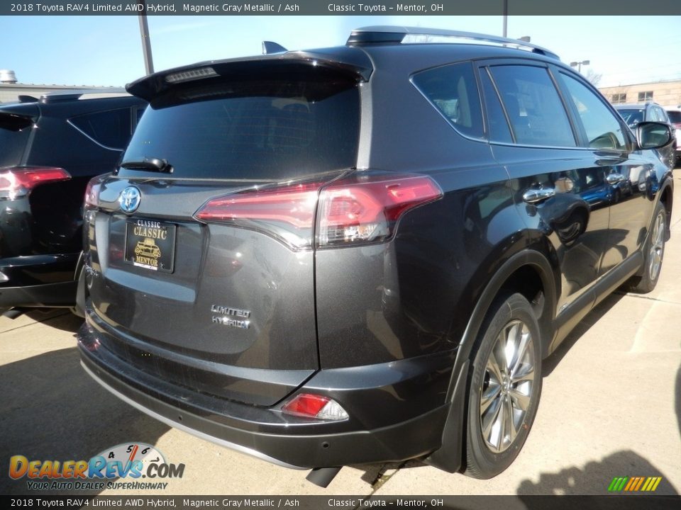 2018 Toyota RAV4 Limited AWD Hybrid Magnetic Gray Metallic / Ash Photo #2