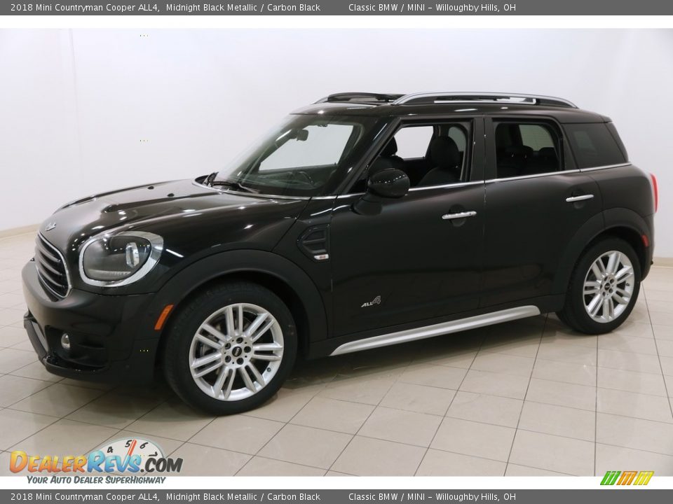 2018 Mini Countryman Cooper ALL4 Midnight Black Metallic / Carbon Black Photo #3