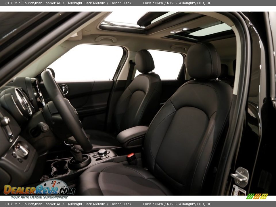 2018 Mini Countryman Cooper ALL4 Midnight Black Metallic / Carbon Black Photo #5