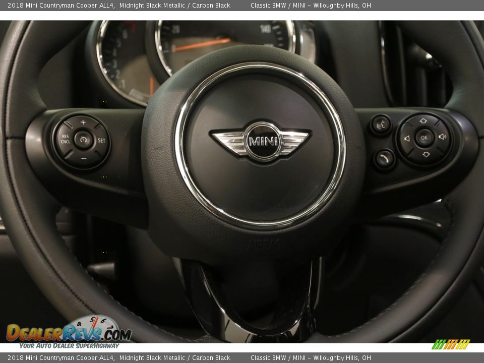 2018 Mini Countryman Cooper ALL4 Midnight Black Metallic / Carbon Black Photo #6