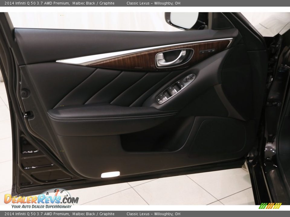 2014 Infiniti Q 50 3.7 AWD Premium Malbec Black / Graphite Photo #4