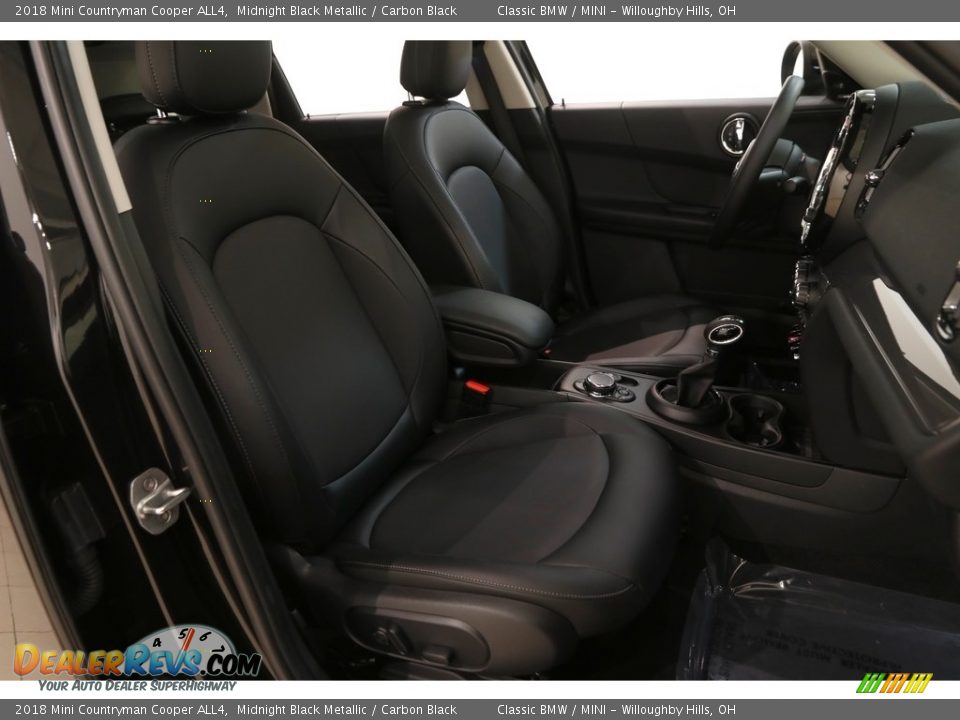 2018 Mini Countryman Cooper ALL4 Midnight Black Metallic / Carbon Black Photo #14