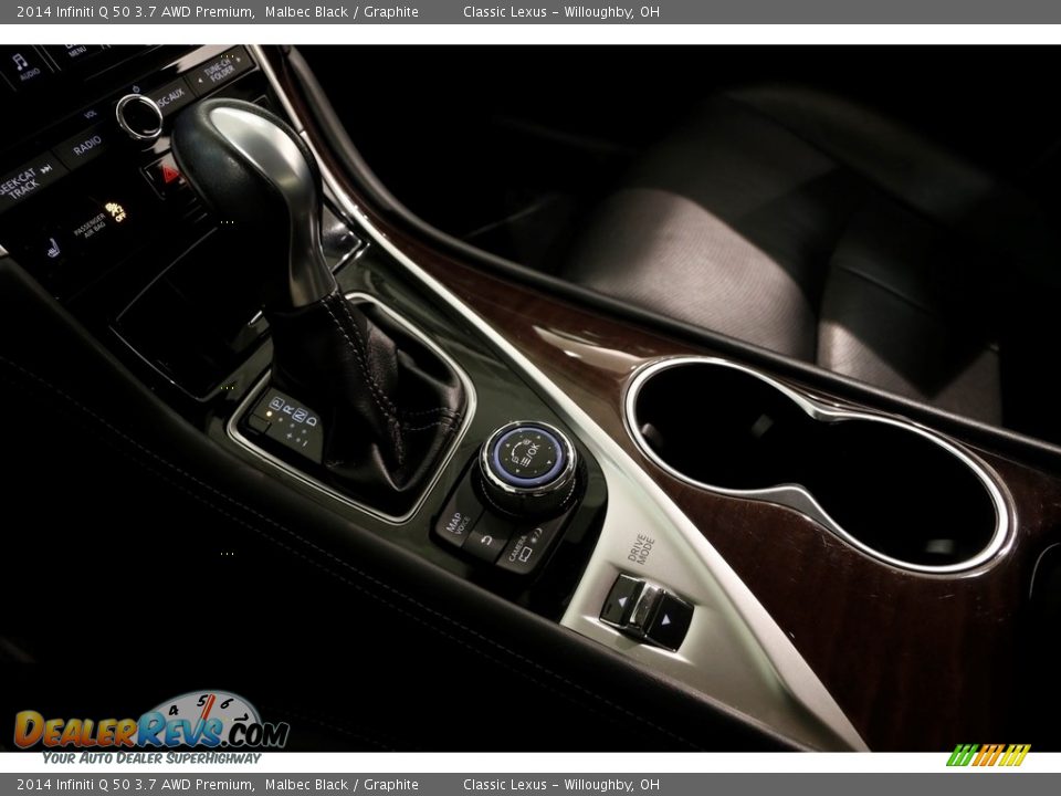 2014 Infiniti Q 50 3.7 AWD Premium Malbec Black / Graphite Photo #15