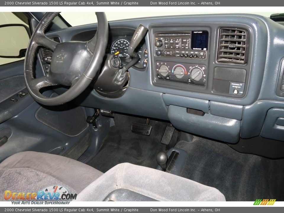 2000 Chevrolet Silverado 1500 LS Regular Cab 4x4 Summit White / Graphite Photo #12