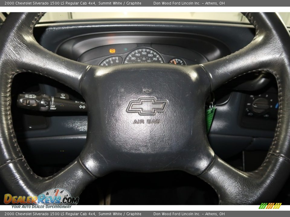 2000 Chevrolet Silverado 1500 LS Regular Cab 4x4 Summit White / Graphite Photo #13