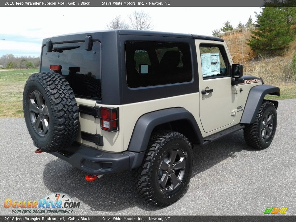 2018 Jeep Wrangler Rubicon 4x4 Gobi / Black Photo #6