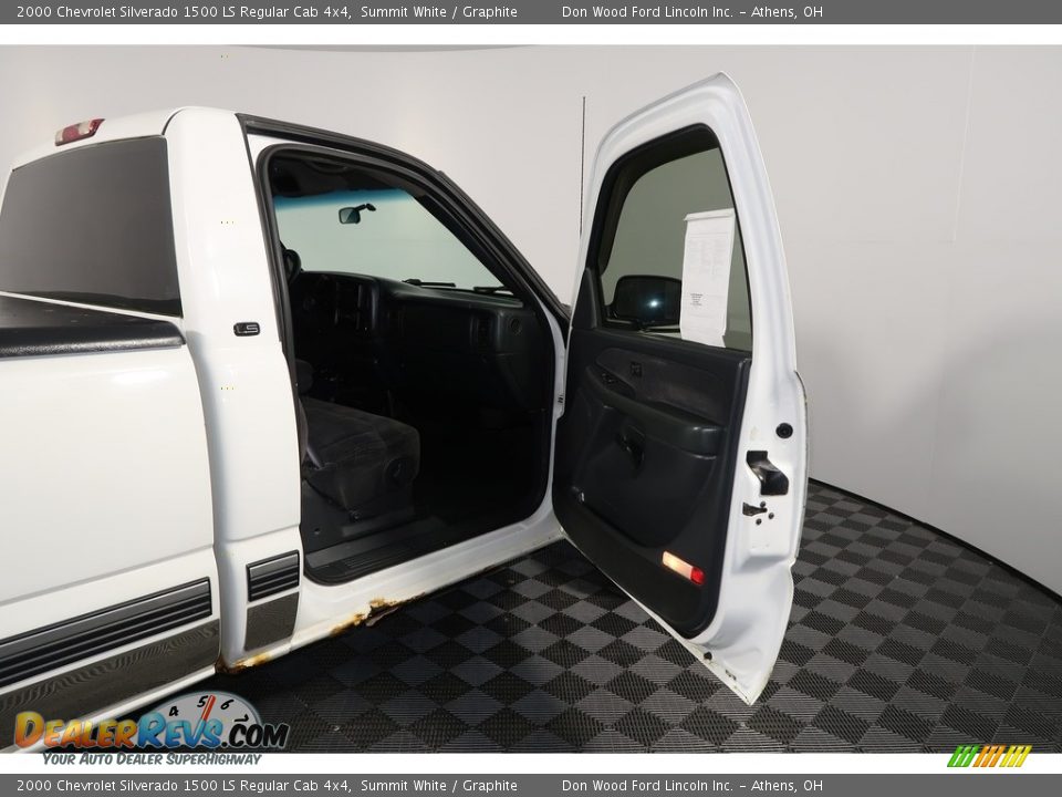 2000 Chevrolet Silverado 1500 LS Regular Cab 4x4 Summit White / Graphite Photo #21