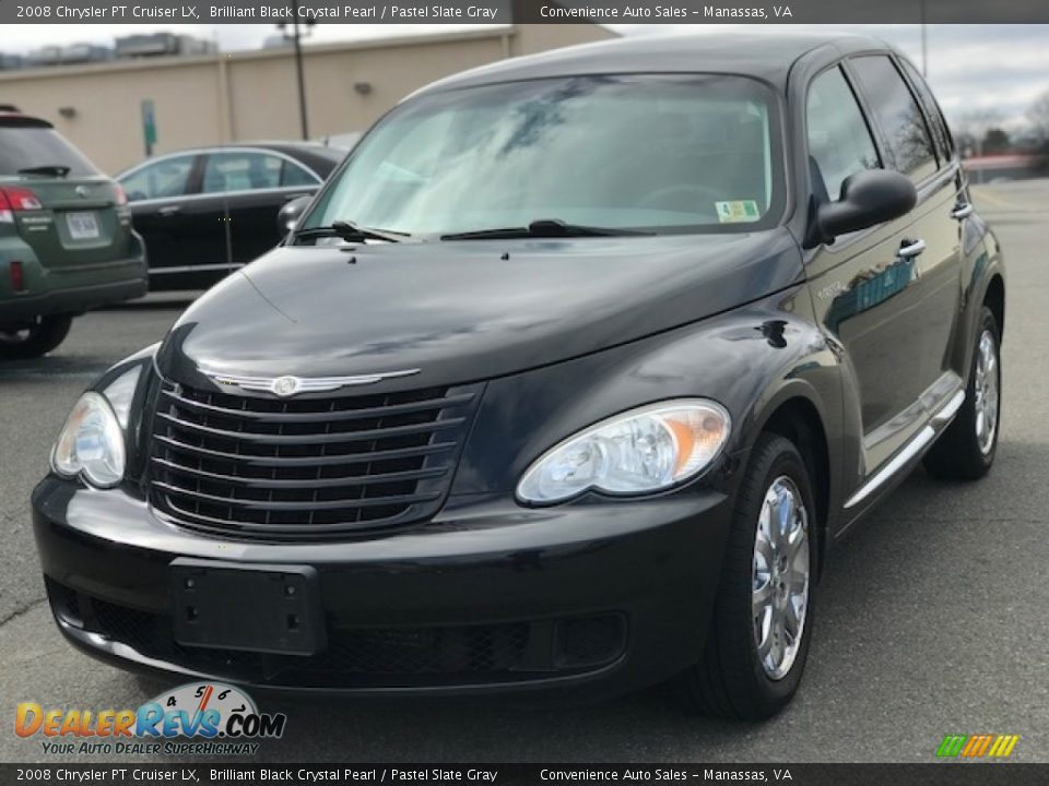 2008 Chrysler PT Cruiser LX Brilliant Black Crystal Pearl / Pastel Slate Gray Photo #1