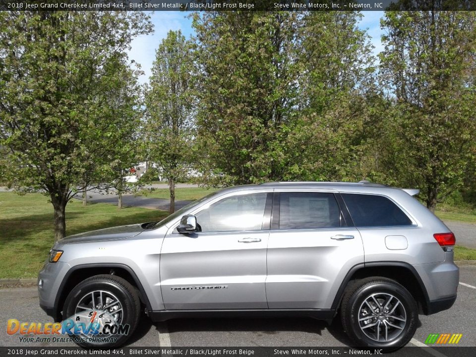 2018 Jeep Grand Cherokee Limited 4x4 Billet Silver Metallic / Black/Light Frost Beige Photo #1