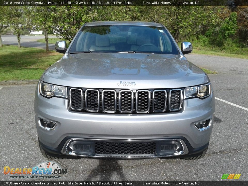 2018 Jeep Grand Cherokee Limited 4x4 Billet Silver Metallic / Black/Light Frost Beige Photo #3
