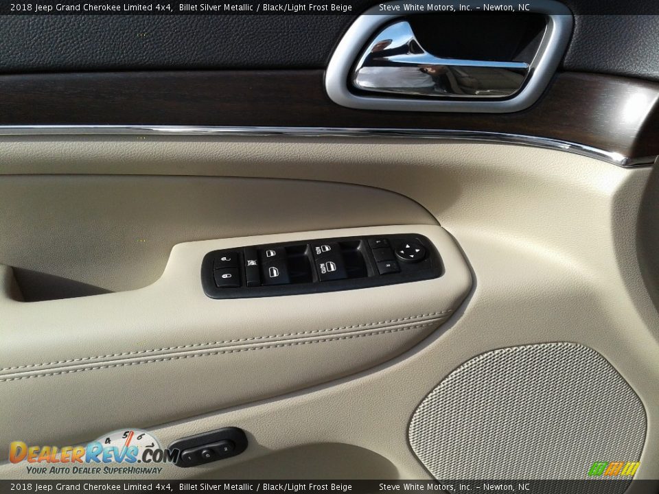 2018 Jeep Grand Cherokee Limited 4x4 Billet Silver Metallic / Black/Light Frost Beige Photo #9