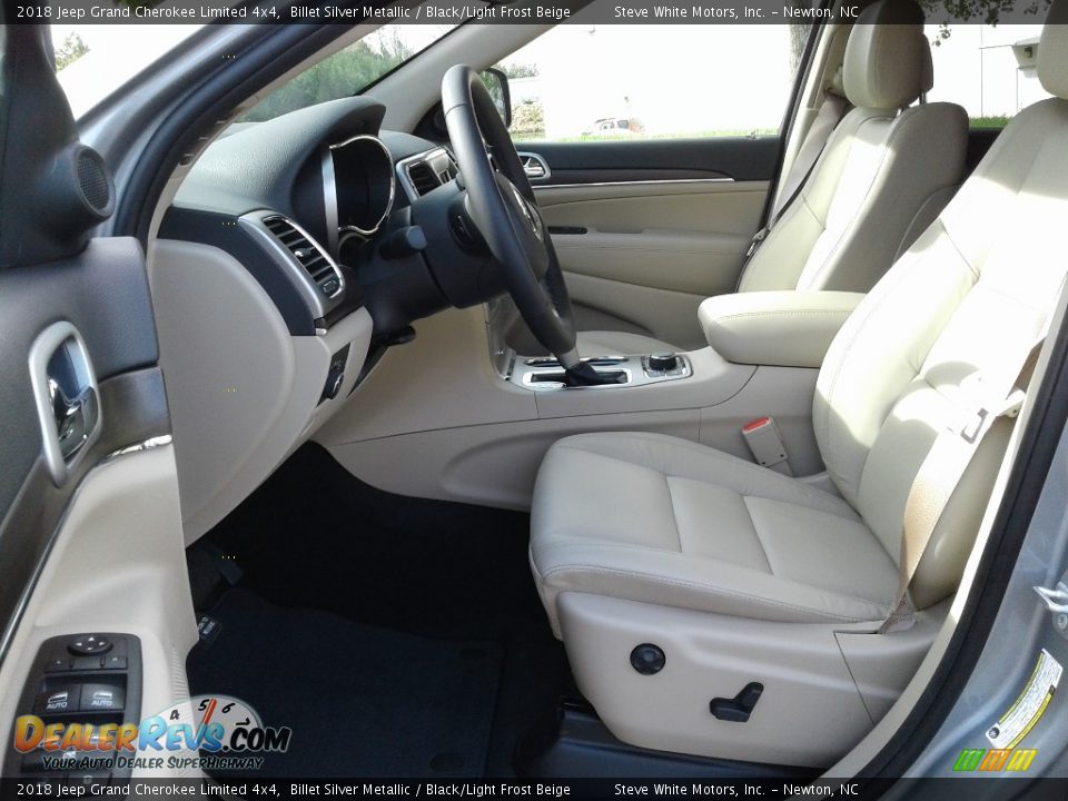 2018 Jeep Grand Cherokee Limited 4x4 Billet Silver Metallic / Black/Light Frost Beige Photo #10